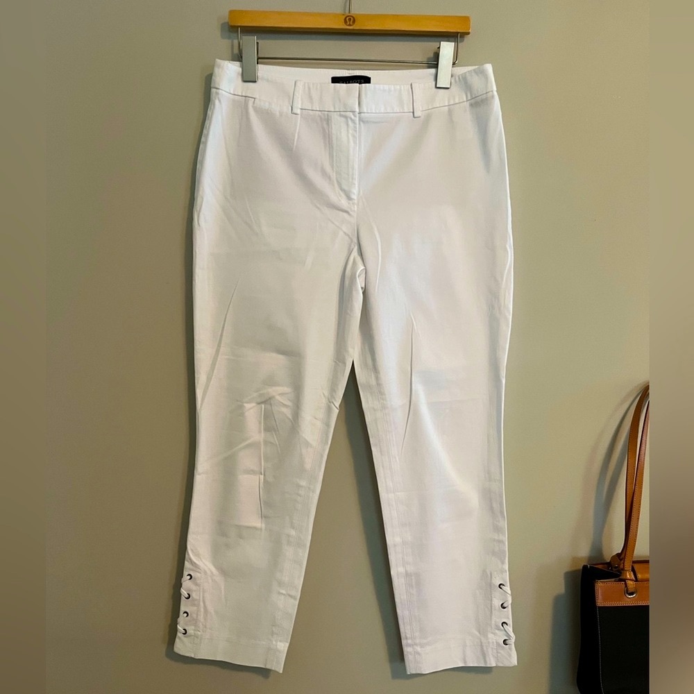 TALBOTS | 8 | Bright White | Crop